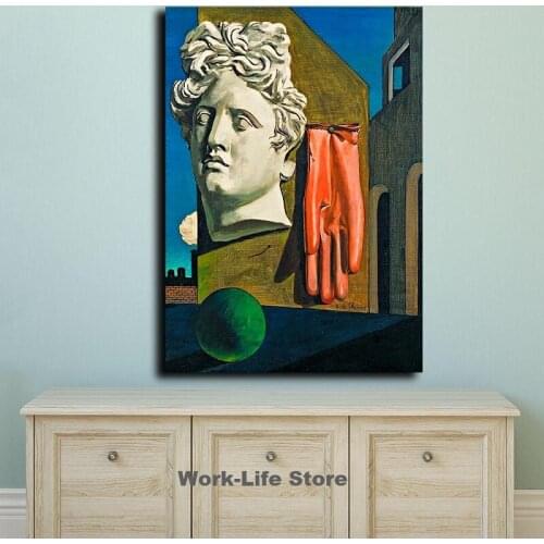 Giorgio de chirico the song of love Canvas Painting For Living Room Home Decoration Oil Painting On Canvas Wall Painting
