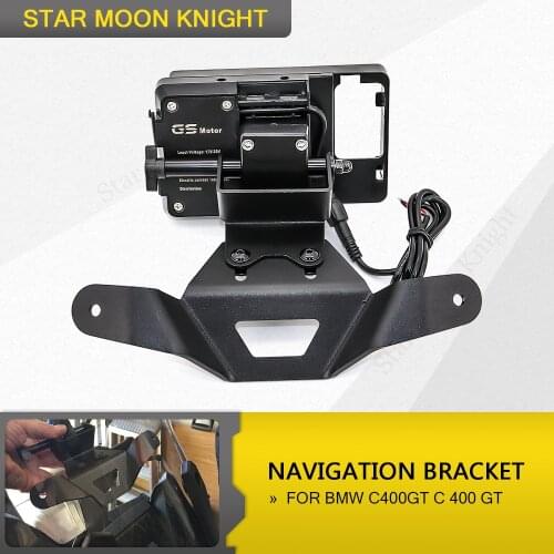 FOR BMW C400GT C 400 GT C400 GT Windshield Mount Navigation Bracket GPS Smartphone Holder Motorcycle