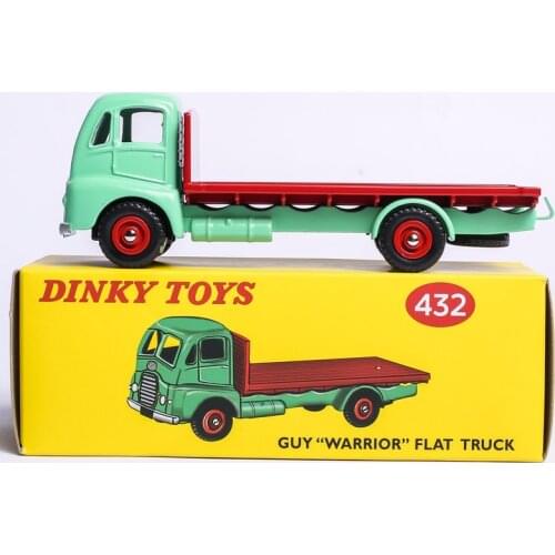 ATLAS 1/43 DINKY TOYS 432 GUY "WARRIOR" FLAT TRUCK Alloy Diecast Car model & Toys Model for Collection
