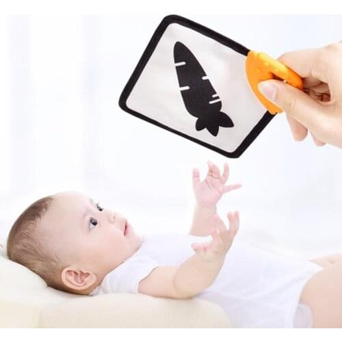 My First Book Montessori Book Soft Black And White Educational Books Visual Stimulation Nontoxic Fabric Toys For Infants