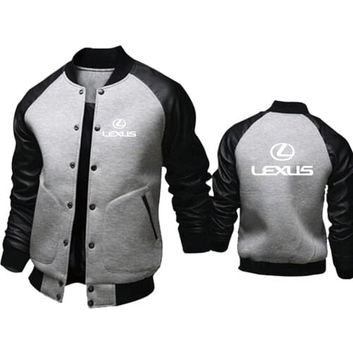 Spring Autumn inter fleece Thicken Warm coats Lexus Car Logo Print Casual cotton Wool Hoody high quality cotton Mens Wear Coat
