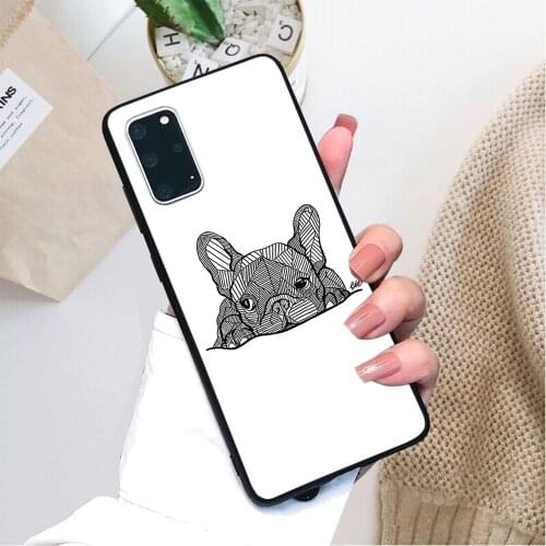French Bulldog Puppy pattern soft TPU border phone case for Samsung Galaxy S Galaxy A and Note case