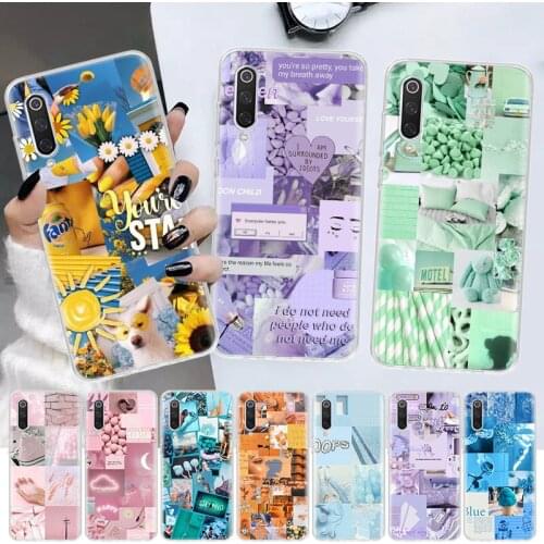 Aesthetic Collage Cute Abstract Art Soft Cover Phone Case For Xiaomi Note 10 Mi 11 9 8 CC9 9T 10T A1 A2 A3 F1 F2 X3 NFC Pro Lite