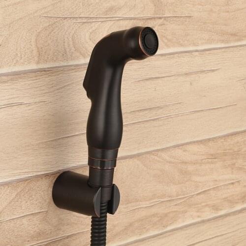 Oil Rubbed Bronze ABS plastic handheld shower Spray Set with 1.5m hose holder bathroom toilet ORB shower head nozzle jet set