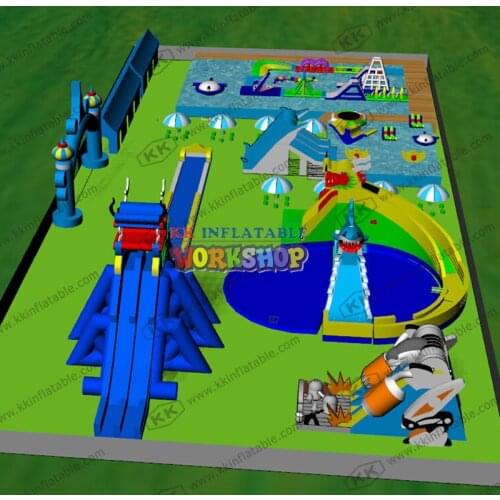 2020 Popular Water Park Design Build One Stop Servise Inflatable Water Park Designer