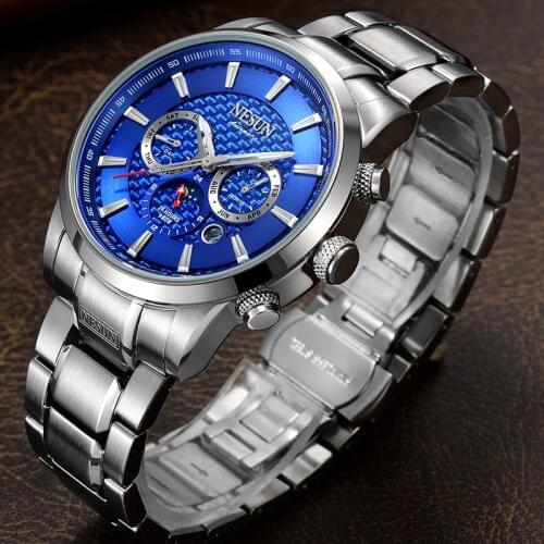 NESUN Fashion Simple Men Automatic Mechanical Wristwatches Waterproof Sapphire Creative Sports Watches Clock Relogio Masculino