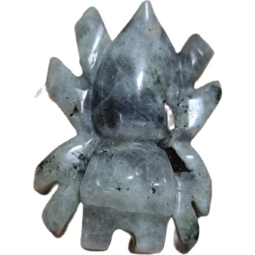 New Products Natural Labradorite spider Moonstone Quartz Araneid Healing Crystals Gifts Reiki Ornament For Jewelry DIY Making