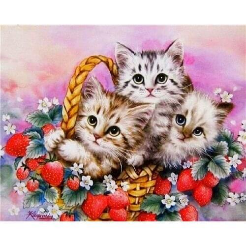ARMYQZ 5D DIY full/round diamond painting cat castle embroidery cross stitch rhinestone mosaic life culture