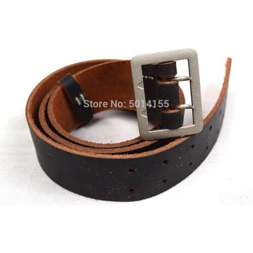 Replica WWII German Vintage Officer Double Claw Wehrmacht Belt Black