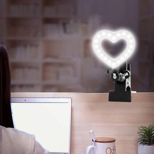 Fill Light Selfie Video Live Stream Light LED Lamp For Smartphone Tablet Laptop Notebook Mini Vlog Fill Light For Selfie Video