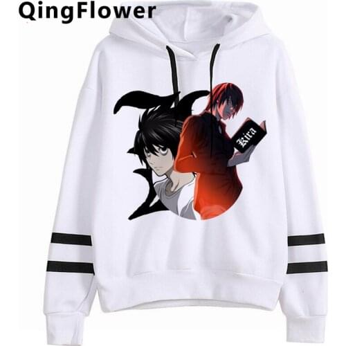 Japanese Anime Death Note Hoodies Women Kawaii Winter Hoody Funny Cartoon Graphic Streetwear Harajuku Unisex Sweatshirts Female