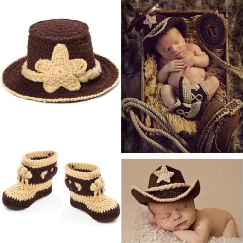 Amazing!Hot Fotografia Baby Boy Accessories Cute Cartoon Newborn Baby Clothing Set 100% Hand Knitting Newborn Photography Props