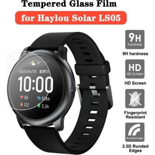 For Haylou Solar LS05 Smart Watch Screen Protector Clear HD Tempered Glass Protective Film for Xiaomi Haylou Solar Accessories