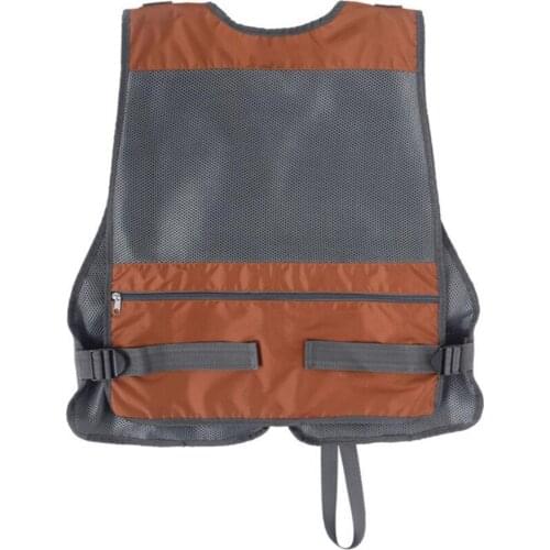 Multi-Pockets Fly Fishing Vest for Hunting Hiking Climbing Traveling 55x59cm