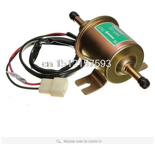 12V 8mm Pipes Car Boat Diessel / Petrol HEP-02A Set Metal Electric Fuel Pump Free Shipping