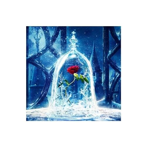 5D DIY Diamond Painting Rose Landscape Kit Full Drill Square Embroidery Mosaic Art Picture of Rhinestones Home Decoration