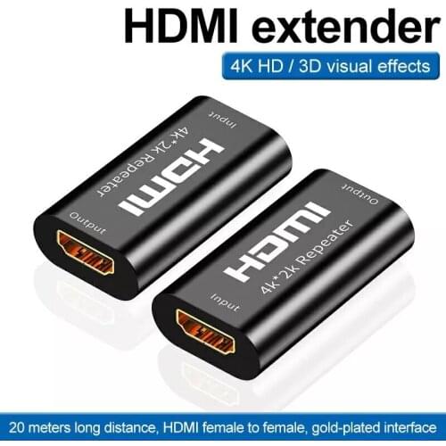 HW-Z40M HDMI to HDMI compatible Female Connector Extender HDMI-compatible Extender Repeater 4K*2K 3D HDMI-compatible Adapter