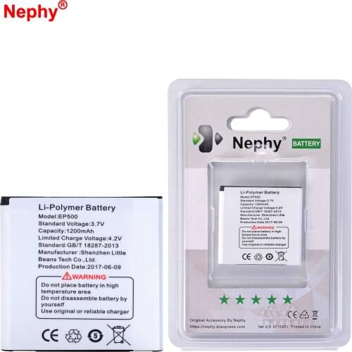2019 Nephy Original Battery EP500 For Sony X7 X8 E15i U5i U8i E16i W8 Xperia mini Vivaz Pro Active ST15i SK17i WT18i WT19i ST17i