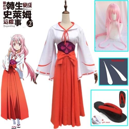 Anime That Time I Got Reincarnated as a Slime Shuna Costume Cosplay Halloween Party Custom Made Suit cosplay wigs shoes for wome