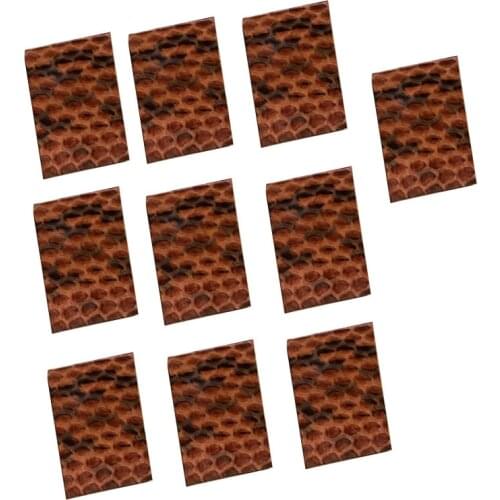 FREE SHIPPING 10 PCS Bow Skin Snake Skin Leather For Wrapping Violin Frog 2.5x3.5cm Bow Skin Violin Parts Accessories New