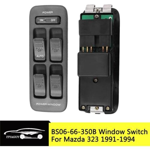 BS0666350B Electric Power Window Master Control Switch For Mazda 323 CA7130 BG S F IV 1991-1994 BS06-66-350B Car Window Switch