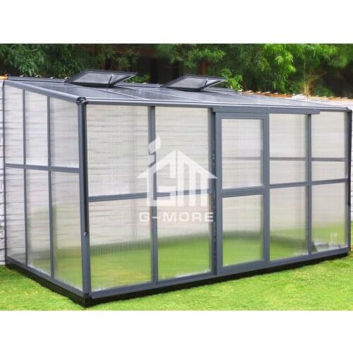 Outdoor Lean to Aluminum Greenhouse Home Garden