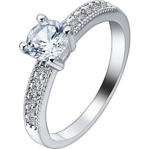 Hainon Fashion Lovely Cute Girl Finger Rings Jewelry Gift for Party New design Micro paved cz zircon wedding Ring for women