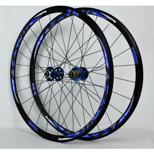 Road bike wheel set disc brake Sealed 4-bearing aluminum alloy 700C 30mm Rim bicycle wheel Six-jaw 120-ring bicycle wheel set