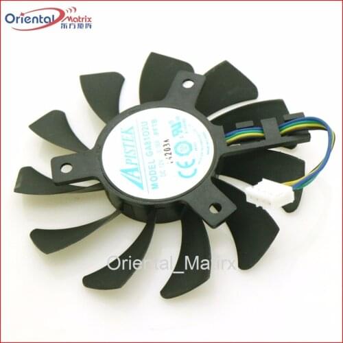 GA81O2U 74mm 40*40*40mm 12V 0.38A 4Pin VGA Fan Graphics Card Cooler Cooling Fan