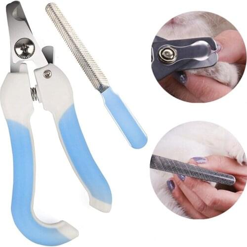 Pet Nail Clippers Dog Cat Pet Professional Nail Clipper With Rasp Stainless Steel Dog Cat Claw Nail Trimmer Pet Grooming Cleanin