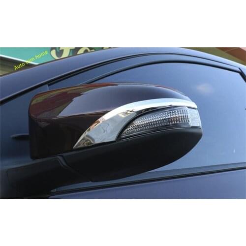 Lapetus Chrome Side Rearview Mirrors Stripe Cover Trim Mirror Sticker Fit For Toyota Corolla 2017 2018 ABS Auto Accessories