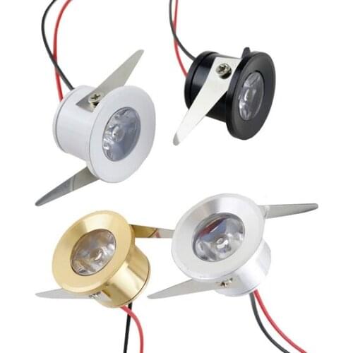 MINI Ressessed in LED Downlight 1W 3W 220V 230V LED Spot light White/Black/Gold/Silver body White/Warm/Cold white LED Down light