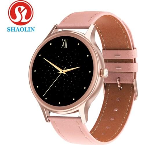 Fashion Women Smart Watch 1.09 inch Round Screen Bluetooth Watches Waterproof Long Standby Menstrual Cycle Tracker