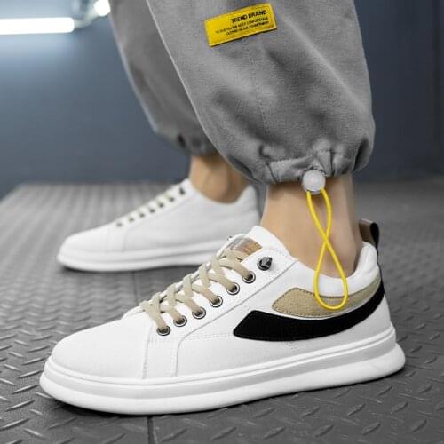 Men Sneakers Casual Canvas Breathable Sweat-Absorbant Mens Sneakers Flat Fashionable Walking Shoes Black Gray White Man Shoe