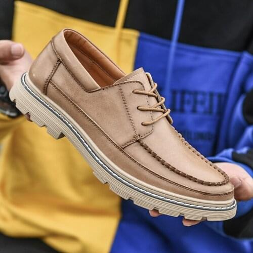 Men Casual Shoes Men Genuine Leather Shoes Business Formal Shoes Wedding Party Dress Shoe