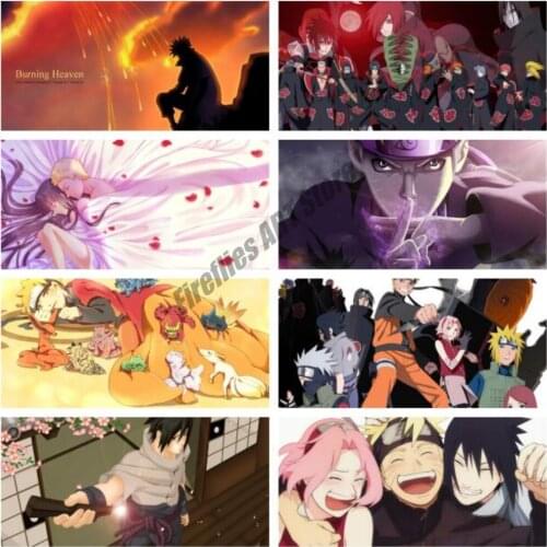 Anime 5D DIY Diamond Painting Cross Stitch Kits Ninja Cartoon Mosaic Diamond Embroidery Full Square Drill Home Decoration