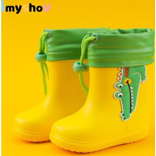 Rain Boots For Kids Girls Boys Waterproof Shoes 2020 Pvc Non-Slip Boot Toddler Baby Water Botte Children Chaussure Bebe Fille
