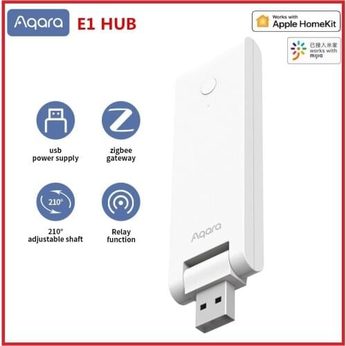New AQARA E1 Zigbee Hub USB Smart Gateway Aqara Hub Wireless Zigbee Connect Remote For Xiaomi MIHOME For Apple Homekit