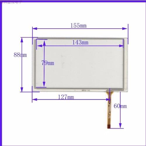Original new 6.2''inch 155 * 88 XWT715 four-wire touch screen external screen touch screen navigation