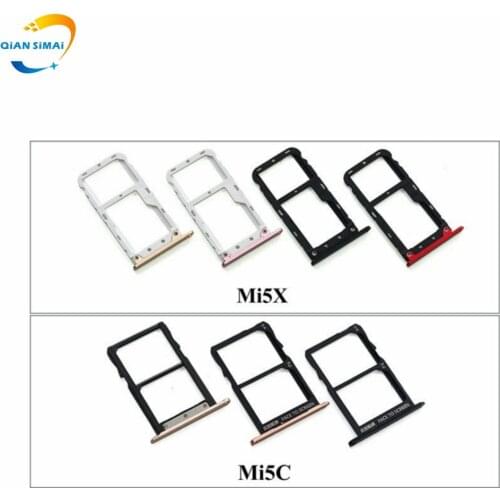 QiAN SiMAi 1PCS New Sim Card Slot Tray Holder Replacement Parts For Xiaomi Mi5C Mi5X 5C 5X Phone