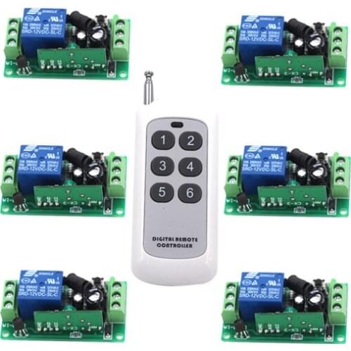 RF Remote Control Switch System DC12V Receiver and Long Range Far Distance Transmitter 315/433MHZ SKU: 5249