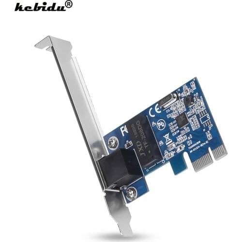 Kebidu Network Card Gigabit Ethernet PCI Express PCI-E 10/100/1000M RJ-45 RJ45 LAN Adapter Converter Network Controller For PC