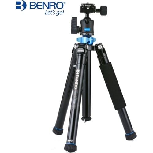 Benro IS05 Tripod Reflexed Monopod Selfie Stick Mini Portable Tripod For Camera With H00S Ball Head 5 Section DHL Free Shipping