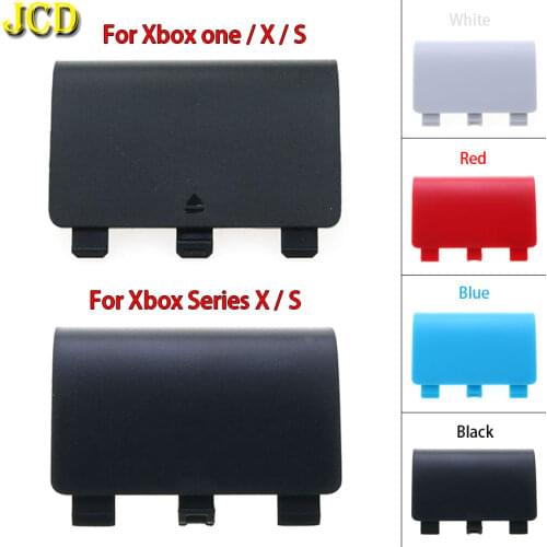 JCD 1PCS For Xbox one S X Replacement Plastic Battery Back Cover Lid Door Shell for XBox Series S X Controller Plate Case