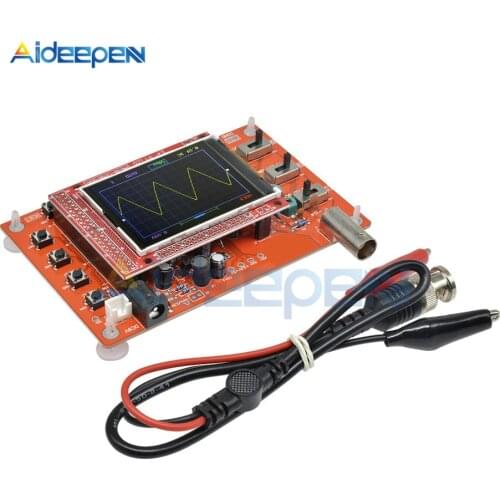 Assembled Digital Oscilloscope 2.4" TFT Display Probe Alligator Test Clip for Arduino + Acrylic Case + DSO150 P6100 Probe