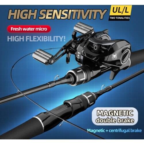 1.5m 1.68m 1.8m 1.98m UL/L Spinning Casting Fishing Rod Lure Weight 1-10g Ultra Light Baitcasting Rod Solid Tip Fishing Poles