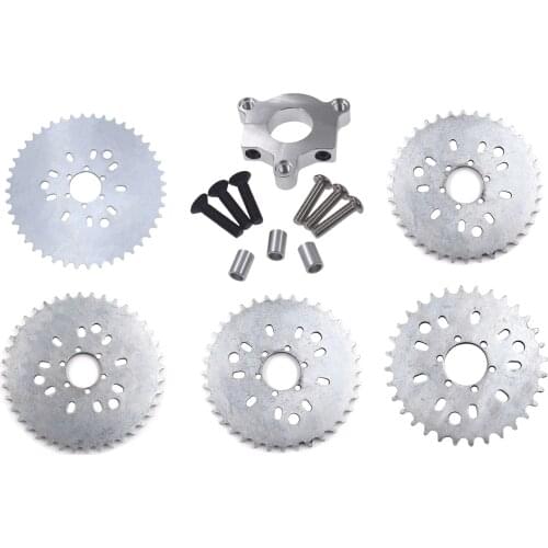 Pouvoir 32T 36T 38T 40T 44T Sprocket Silver CNC Adaptor For 415 Chain Motorized Bike H/P Part
