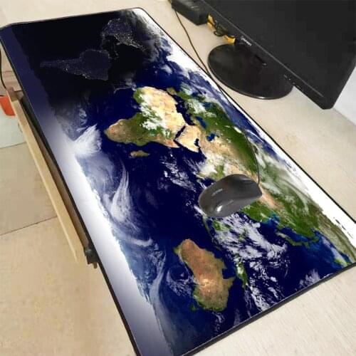 XGZ Earth Large Mouse Pad Gaming Pad Computer Keyboard Desk Mats Animation Game Computer Lock Edge Mousepad for CSGO DOTA LOL