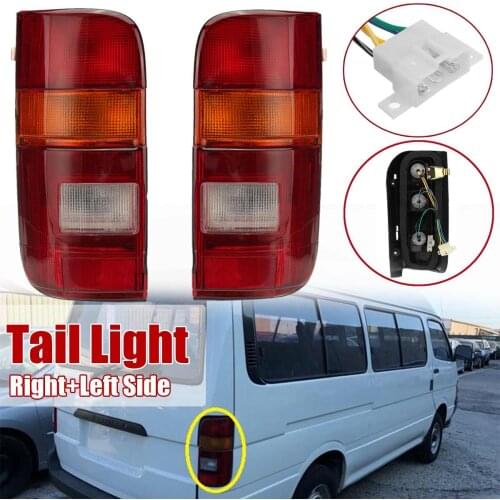 LED Tail Rear Light Left and Right Brake Stop Lights Lamp Taillight for Toyota Hiace Van 100 Series RZH 1989~2005