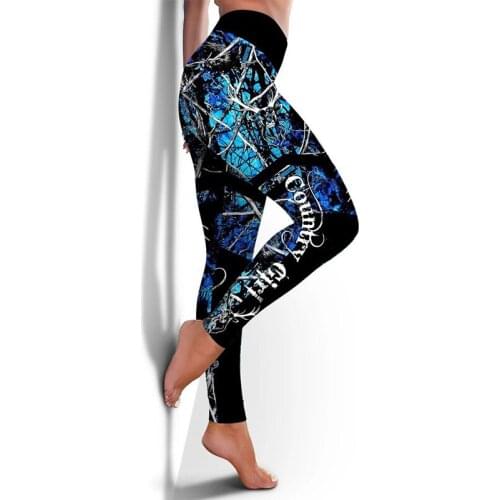 Umeko Women Deer Print Leggings Spandex Gym High Waist Tight Lady Fitness Clothes Sport Leggings Running Trousers Workout Pants